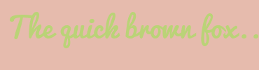 Image with Font Color BAD377 and Background Color E6BBAD